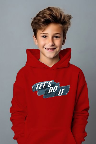 ADA BEBEK ÇOCUK Суитшърт с принт Boy Let's Do It Oversize