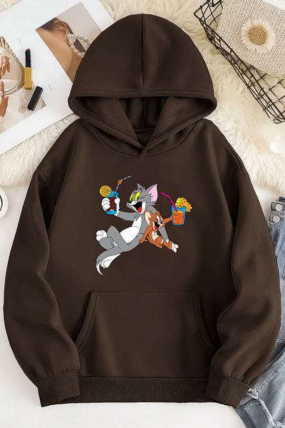 ciwi&life Унисекс суичър с повдигнати размери Tom and Mickey NOSD от 2 части