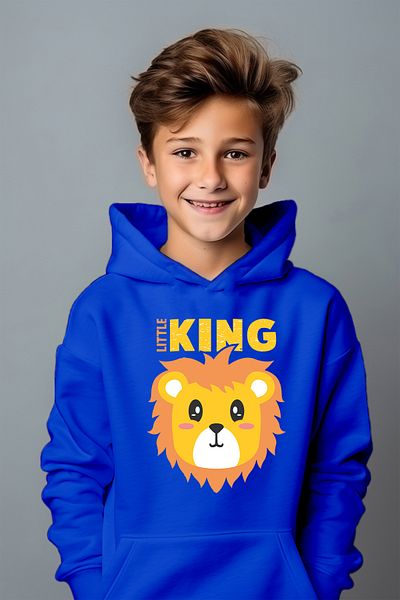 ADA BEBEK ÇOCUK Hanorac oversize imprimat King Leon pentru băieți