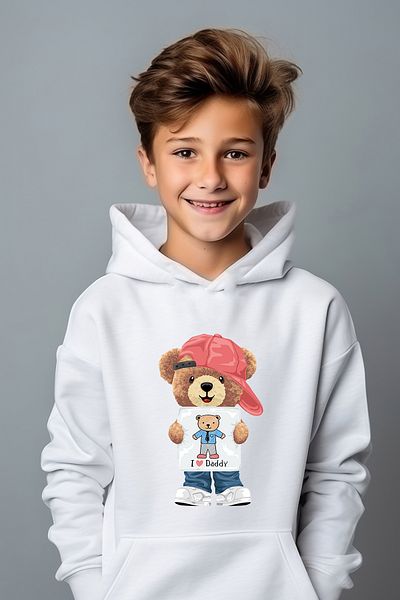 ADA BEBEK ÇOCUK Φούτερ Boy's Dady Boho Printed Oversize