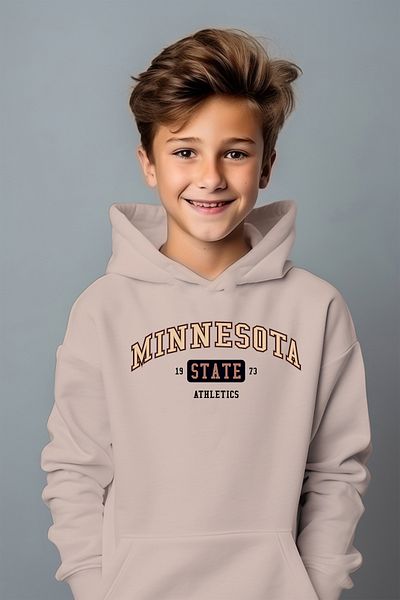 ADA BEBEK ÇOCUK Φούτερ Boy's Gold Minnesota με στάμπα oversize