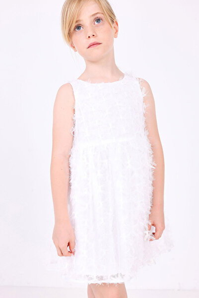 Pan Con Chocolate Girl's Dress Ecru