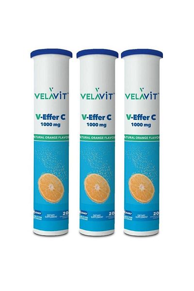 Velavit V-Effer C 1000 Mg 20 Tablets X 3 Pieces