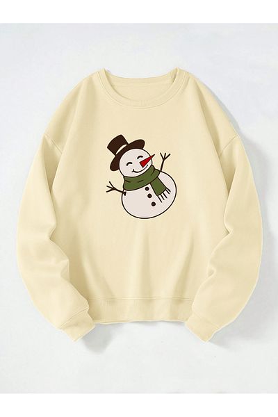 Ginevra Φούτερ Unisex Snowman Printed Oversize