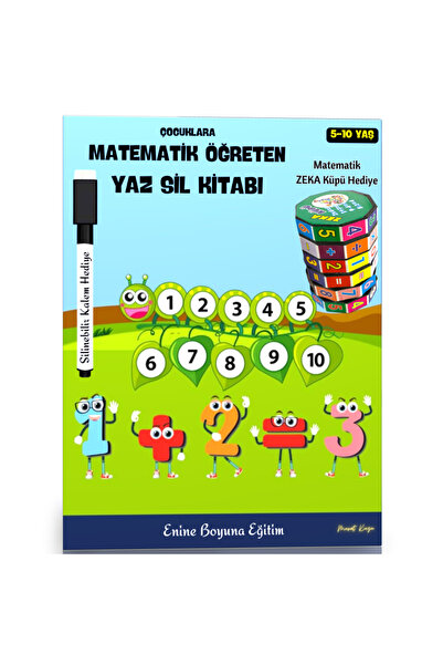 EBE Enine Boyuna Eğitim Yaz-Wiping Book Set Teaching Mathematics to Children