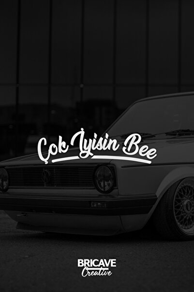 Bricave Çok İyisin Bee JDM Araba-Motosiklet Cam Etiket Sticker 19x6cm