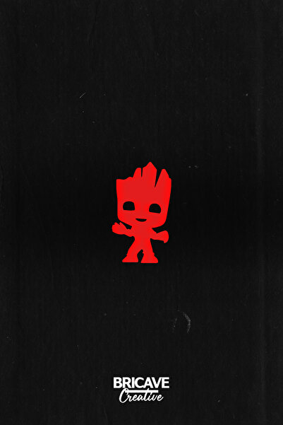 Bricave ملصق لاصق على الزجاج الأمامي للسيارة والدراجة النارية لطيف من Groot م...