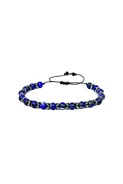 TOPTAŞ DOĞALTAŞ Lapislazuli and Hematite Bracelet