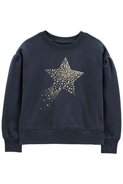 Carter's Kız Çocuk Polar Sweatshirt Mavi