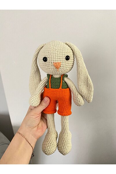 Zey's Amigurumi Amigurumi Örgü Oyuncak Uyku Arkadaşı Uzun Kulak Tavşan