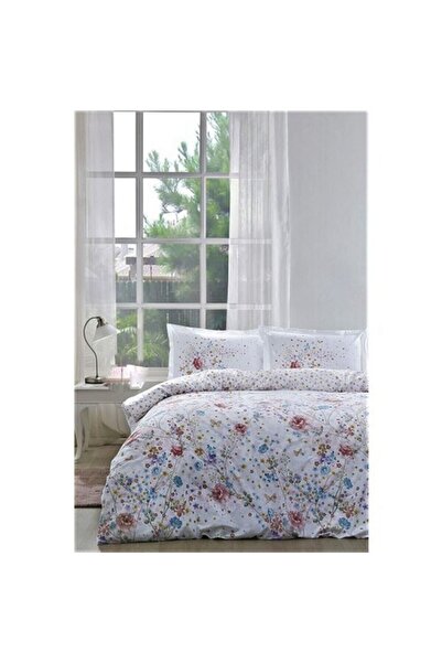 Özdilek Visterya Beyaz Çift Kişilik Nevresim Takımı