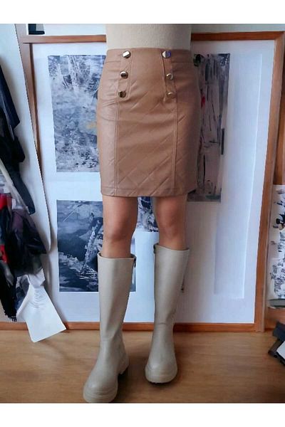 Bebe brown pencil skirt top