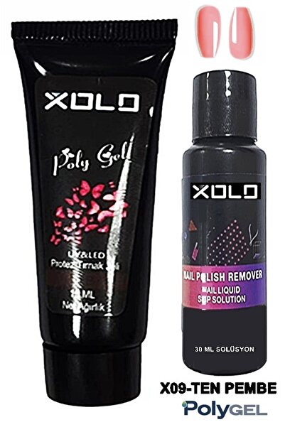 xolo Polijel Oje ve Polijel Solüsyon İkili Set Jel Polijel Poly Gel Polygel S...