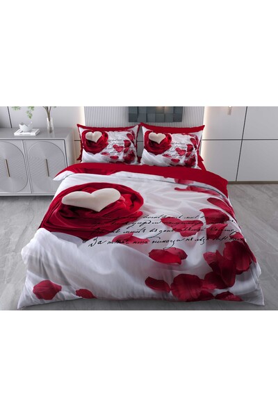 BEYZADE HOME طقم غطاء لحاف مزدوج ثلاثي الأبعاد 6 قطع MEHLIKA