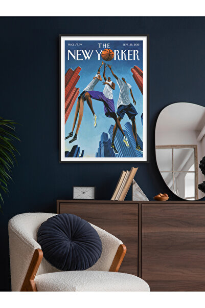 HOMEPACK Tekli Çerçeveli New Yorker Seri Tablo Modern Art Poster Tablo TK/296