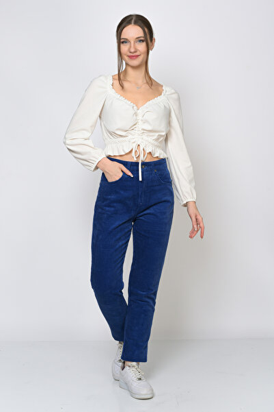 soBasic Cepli Fitilli Кадифе Mom Панталон-лациверт