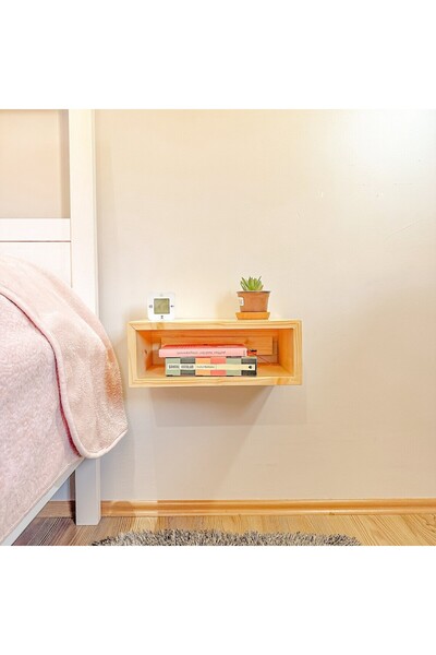 smartahsap Ahşap Komidin, Yüzer Komidin, Duvara Monte Yatak Odası Mobilyası