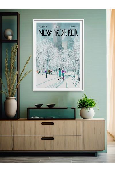 HOMEPACK Pictură în serie New Yorker cu un singur cadru Pictură poster de artă modernă TK/508