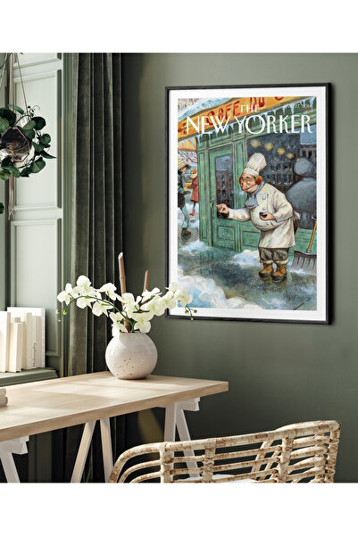 HOMEPACK Tekli Çerçeveli New Yorker Seri Tablo Modern Art Poster Tablo TK/511