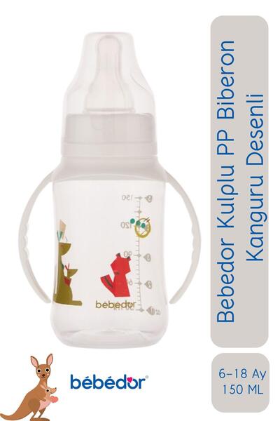 Bebedor PP Baby Bottle with Handle 6-18 Months Kangaroo Patterned 150 ml