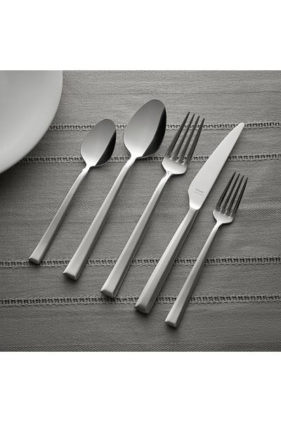 Hisar Optima Miami 30 Piece Steel 6 Person Fork Spoon Knife Set