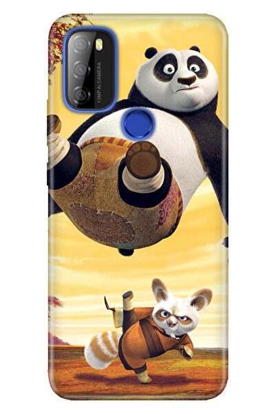 Reeder P13 Blue Max 2021 Uyumlu Kılıf Silikon Desenli Resimli Kapak Kungfu Panda
