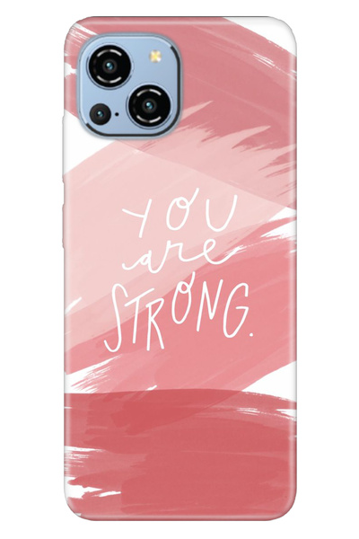 Reeder S23 Pro Max Uyumlu Kılıf Silikon Desenli Resimli Kapak You Are Strong