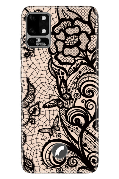 Reeder S19 Max Uyumlu Kılıf Silikon Desenli Resimli Kapak Pink Mandala