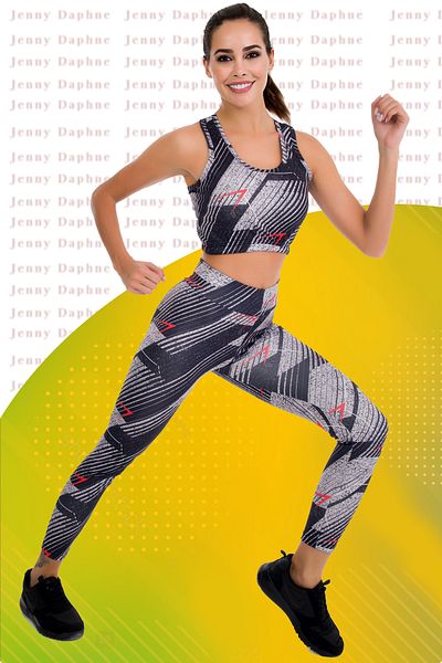 Jenny Daphne Αθλητικό καλσόν crop κοστούμι 3020