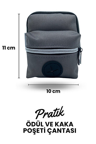 Havhav Köpek Ödül Maması Ve Kaka Poşeti Taşıma Çantası Gri Renkli Köpek Çanta...