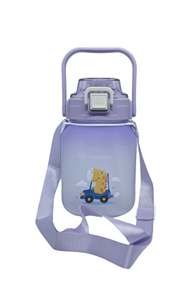 Vagonlife زجاجة مياه تريتان سعة 1100 مل مع شفاطة أو بدون شفاطة ومقبض وشماعة ع...