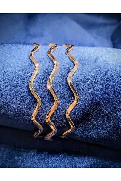 SEVİM GOLD 22 Ayar 10 gram Yatırımlık Ajda (ZİGZAG) bilezik. İşçiliksiz. (Farklı ölçü için mesaj atınız)