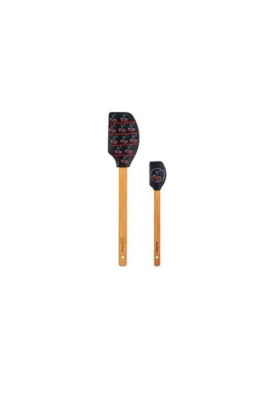 Tantitoni TANTITONI SMOKED PATTERNED 2-PIECE SILICONE SPATULA SET