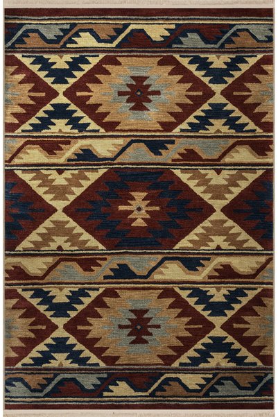 Rugs Modern Halı سجادة زخرفية عتيقة منقوشة بشكل هندسي متعدد الألوان 2676