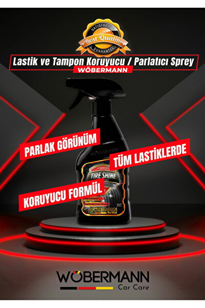 Wöbermann Lastik ve Tampon Koruyucu Parlatıcı Tire Shine Sprey 400 Ml.