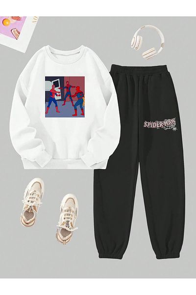 FULL TOLERANCE ΣΕΤ 3 ΤΕΜΑΧΙΩΝ SPIDERMAN PRINTED UNISEX ΛΕΥΚΟ/ΜΑΥΡΟ ΚΟΡΥΦΑΙΟ ΣΕΤ