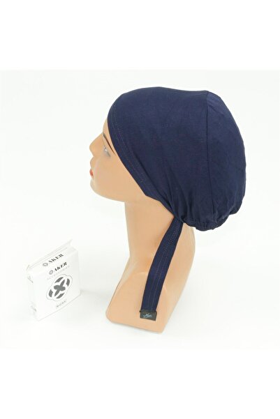 Aker Dark Blue Aker Stitched Combed Cotton Bonnet5003701