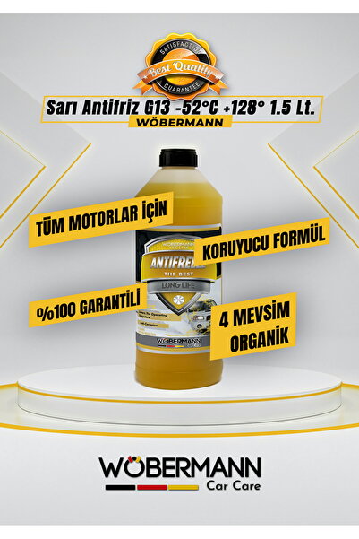 Wöbermann Sarı Antifriz 4 Mevsim Organik G13 -52°C 1.5 Lt.