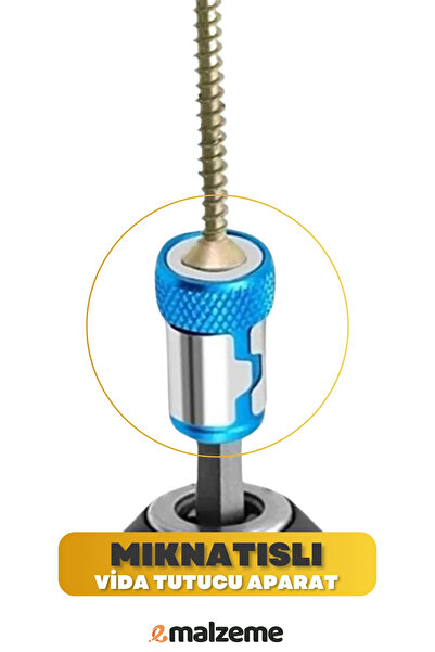 Genel Markalar Matkap Vidalama Mıknatıslı Vida Tutucu Aparat Vida Mıknatıslam...