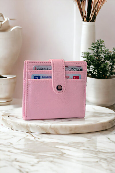 dericom Kadın Şık ve Fonksiyonel Minimal Bol Kartlıklı Dayanıklı Pudra Kadın ...