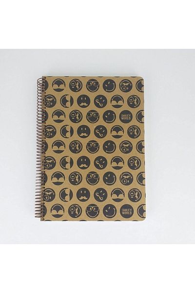 Umur Smiley Kraft Notebook A4 100 Yp Striped Smiley1001-ç
