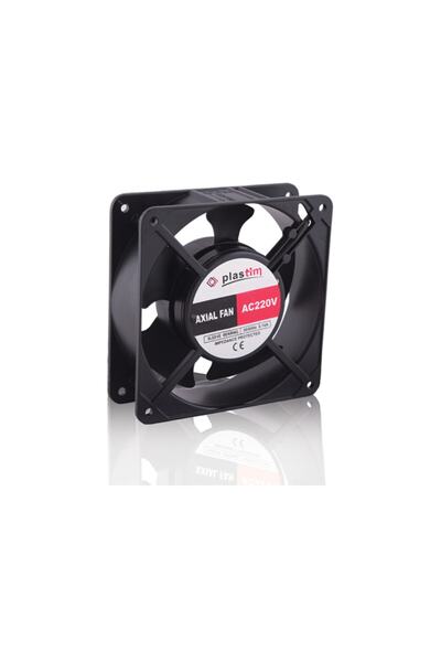 PLASTIM Aksiyel Pano Fanı 120x120x38 mm 220 Vac Bilezikli