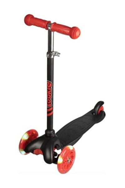 Genel Markalar Rookie 3 Tekerlekli Led Işıklı Scooter - Siyah