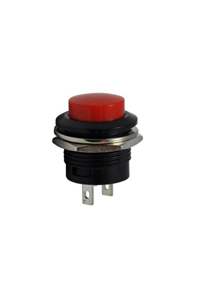 Motorobit R13-507 16mm Yaylı Push Buton - Kırmızı Ic-180a