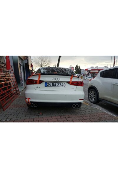 NamTuning Audi A3 2013 2016 8v/s Difüzör S3 Standart Tmp Sağ+sol Çiftli Çıkış P Black