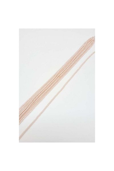 Hobigram Κρέμα ματ κρυστάλλινες χάντρες 4 mm – Ειδικό σχέδιο, αξεσουάρ, ποιοτική παραγωγή, λαμπερό στυλ – χάντρες – Β