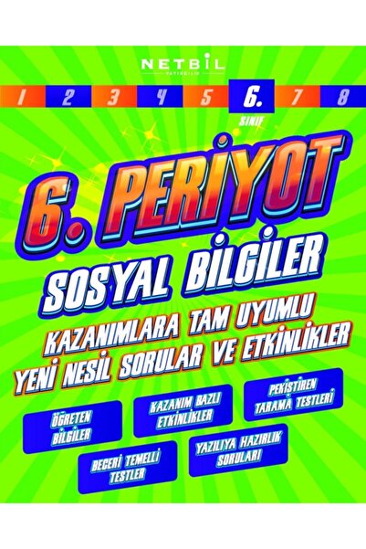Netbil Yayınları Netbil Yayınclık 6.sınıf Sosyal Bilgiler Periyot Soru Bankas...