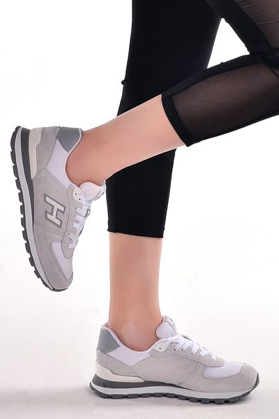 Hammer Jack Women's Gray Nubuck Sneakers