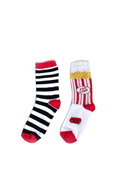 MG ÇORAP Чорапи до глезена с пуканки и кръгли райета