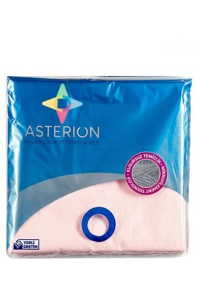 ASTERION قطعة قماش تنظيف وردية من الألياف الدقيقة 10 قطع